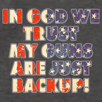 In God We Trust My Guns Are Just Backup Vector Backpack
