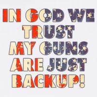 In God We Trust My Guns Are Just Backup Garment-Dyed Sweatshirt