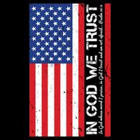 In God We Trust Psalm 56:4 US Flag 16 in Basic Backpack