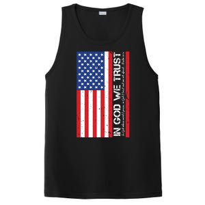 In God We Trust Psalm 56:4 US Flag PosiCharge Competitor Tank