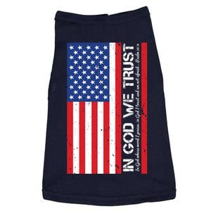 In God We Trust Psalm 56:4 US Flag Doggie Tank