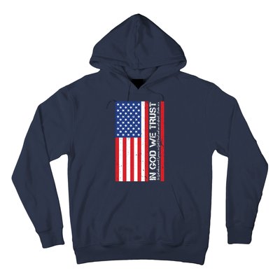 In God We Trust Psalm 56:4 US Flag Hoodie