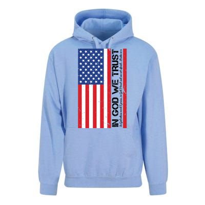 In God We Trust Psalm 56:4 US Flag Unisex Surf Hoodie