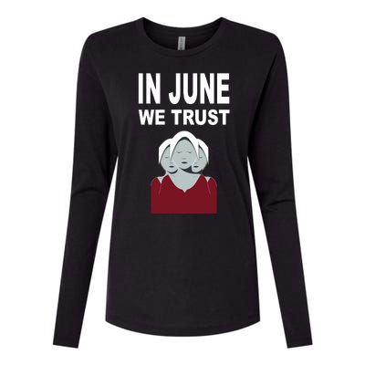 In June We Trust Womens Cotton Relaxed Long Sleeve T-Shirt