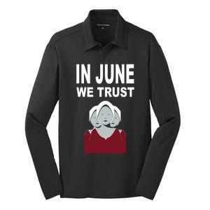 In June We Trust Silk Touch Performance Long Sleeve Polo