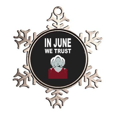 In June We Trust Metallic Star Ornament