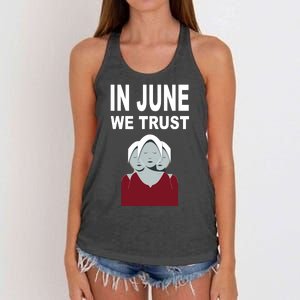 In June We Trust Women's Knotted Racerback Tank