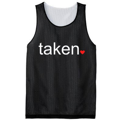 In Love and Taken Great For Valentines Day Mesh Reversible Basketball Jersey Tank