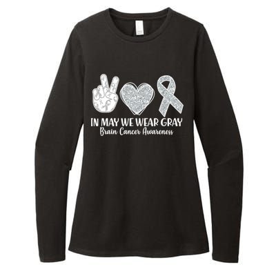 In May We Wear Gray Brain Cancer Awareness Womens CVC Long Sleeve Shirt