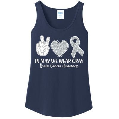 In May We Wear Gray Brain Cancer Awareness Ladies Essential Tank