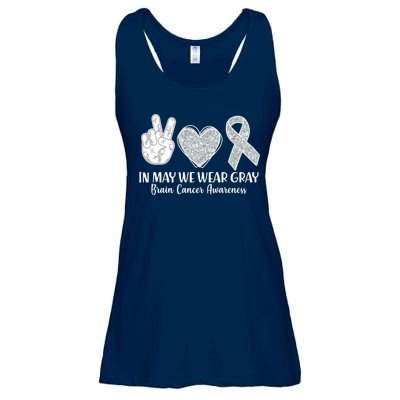 In May We Wear Gray Brain Cancer Awareness Ladies Essential Flowy Tank