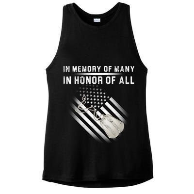In Memory Of Many In Honor Of All Ladies PosiCharge Tri-Blend Wicking Tank