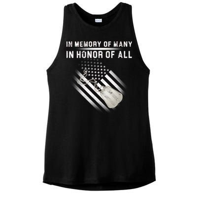 In Memory Of Many In Honor Of All Ladies PosiCharge Tri-Blend Wicking Tank