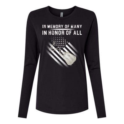 In Memory Of Many In Honor Of All Womens Cotton Relaxed Long Sleeve T-Shirt