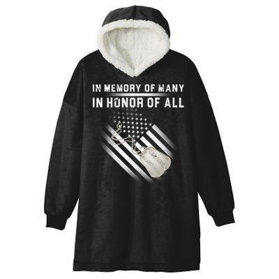 In Memory Of Many In Honor Of All Hooded Wearable Blanket