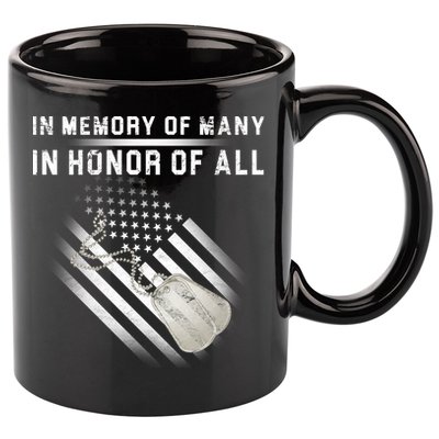 In Memory Of Many In Honor Of All 11oz C Handle Ceramic Mug