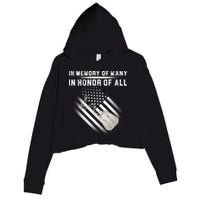 In Memory Of Many In Honor Of All Crop Fleece Hoodie