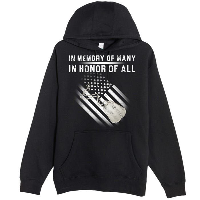 In Memory Of Many In Honor Of All Premium Pullover Hoodie