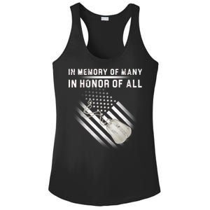 In Memory Of Many In Honor Of All Ladies PosiCharge Competitor Racerback Tank