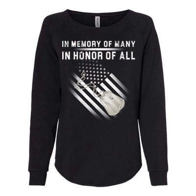 In Memory Of Many In Honor Of All Womens California Wash Sweatshirt