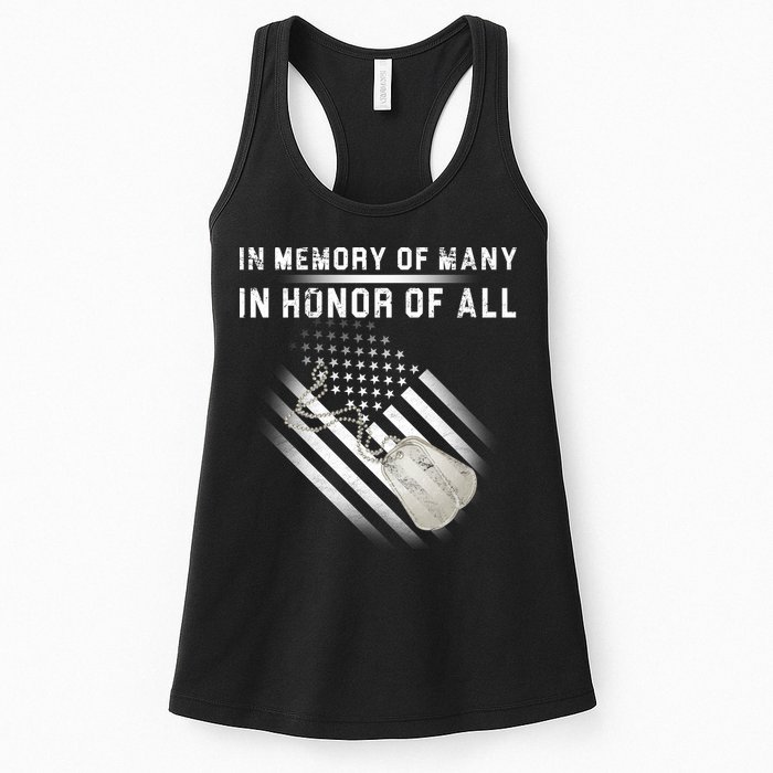 In Memory Of Many In Honor Of All Womens Tank Top