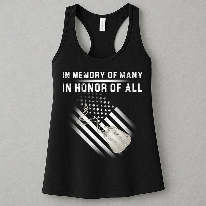 In Memory Of Many In Honor Of All Womens Tank Top