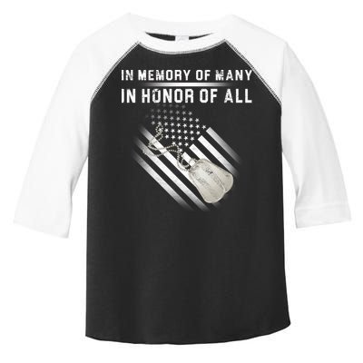 In Memory Of Many In Honor Of All Toddler Fine Jersey T-Shirt