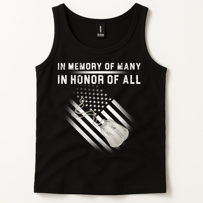 In Memory Of Many In Honor Of All Tank Top
