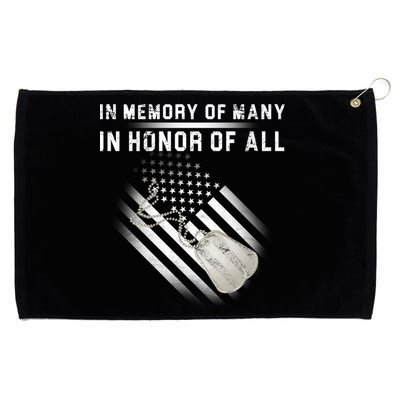 In Memory Of Many In Honor Of All Grommeted Golf Towel