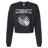 In Memory Of Many In Honor Of All Cropped Pullover Crew