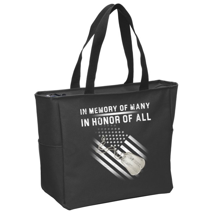In Memory Of Many In Honor Of All Zip Tote Bag