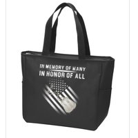 In Memory Of Many In Honor Of All Zip Tote Bag