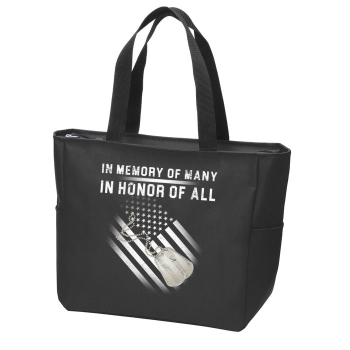 In Memory Of Many In Honor Of All Zip Tote Bag