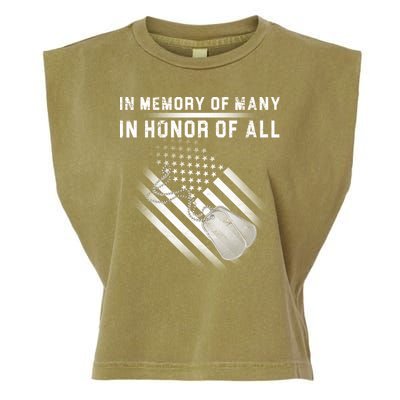 In Memory Of Many In Honor Of All Garment-Dyed Women's Muscle Tee