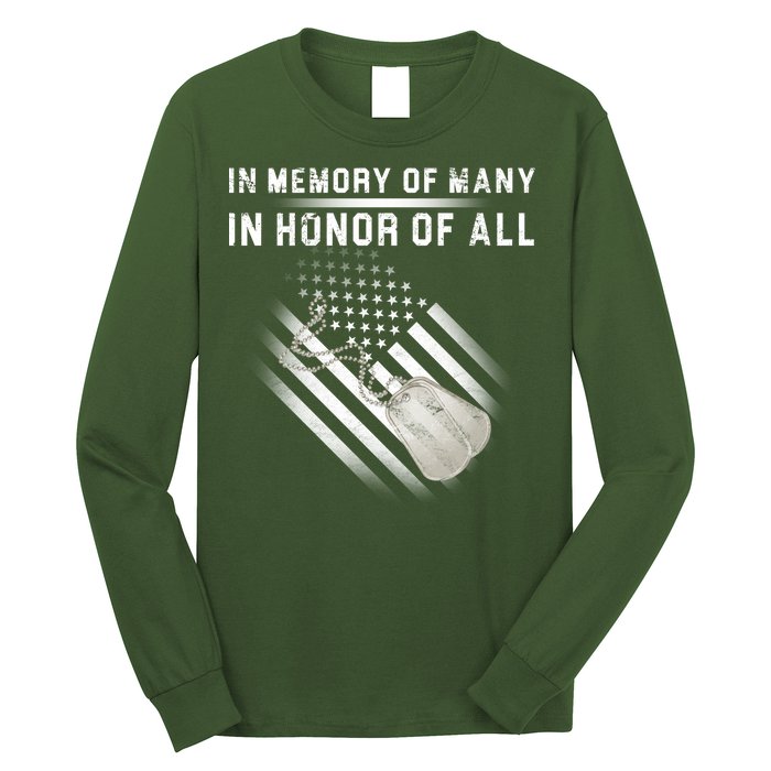 In Memory Of Many In Honor Of All Long Sleeve Shirt