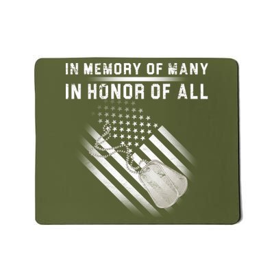 In Memory Of Many In Honor Of All Mousepad