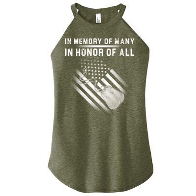 In Memory Of Many In Honor Of All Women's Perfect Tri Rocker Tank