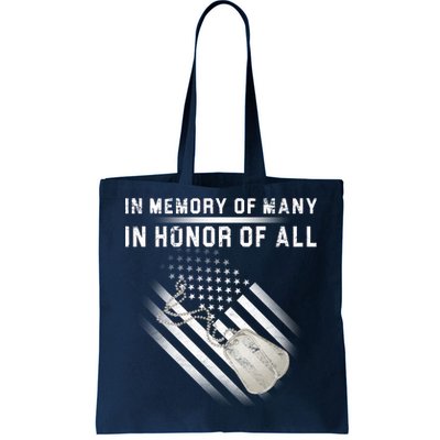 In Memory Of Many In Honor Of All Tote Bag