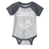 In Memory Of Many In Honor Of All Infant Baby Jersey Bodysuit