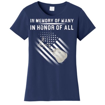 In Memory Of Many In Honor Of All Women's T-Shirt