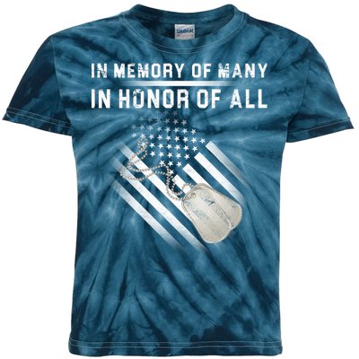 In Memory Of Many In Honor Of All Kids Tie-Dye T-Shirt