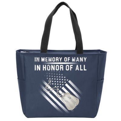 In Memory Of Many In Honor Of All Zip Tote Bag