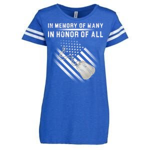 In Memory Of Many In Honor Of All Enza Ladies Jersey Football T-Shirt