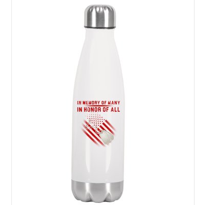 In Memory Of Many In Honor Of All Stainless Steel Insulated Water Bottle