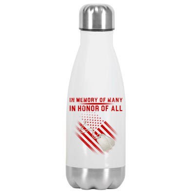 In Memory Of Many In Honor Of All Stainless Steel Insulated Water Bottle