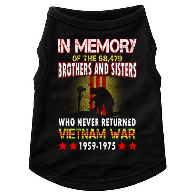 In Memory Of Vietnam Brothers And Sisters Doggie Tank