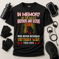 In Memory Of Vietnam Brothers And Sisters Cooling Performance Crew T-Shirt
