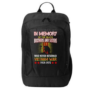 In Memory Of Vietnam Brothers And Sisters City Backpack