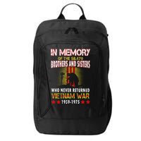 In Memory Of Vietnam Brothers And Sisters City Backpack