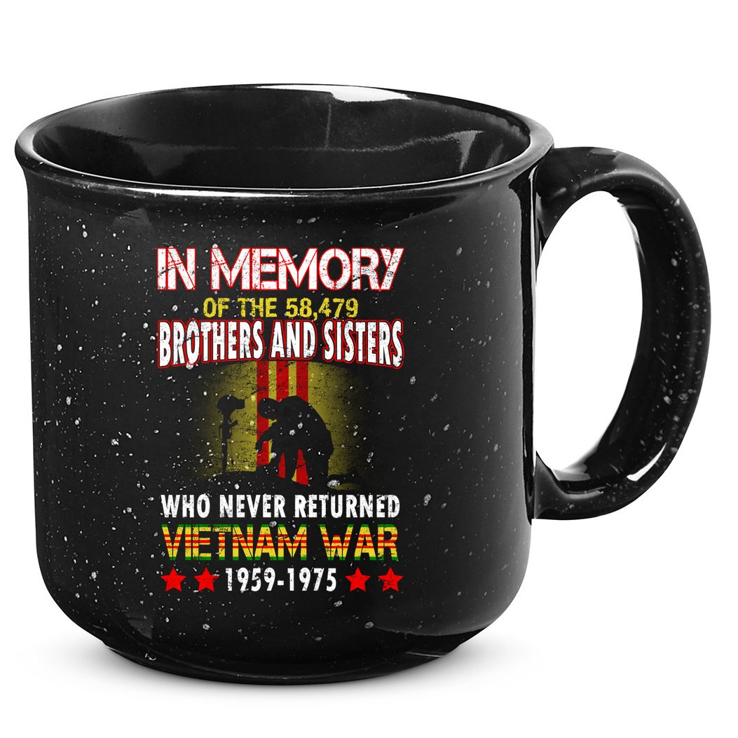 In Memory Of Vietnam Brothers And Sisters 15oz Campfire Ceramic Mug